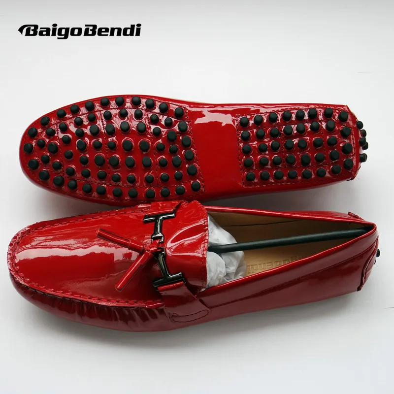 patent leather driving shoes
