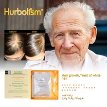 Hurbolism травяной порошок для чистого отбеливания волос, помогает росту, от выпадения волос, делает яркий черный, питает качество волос