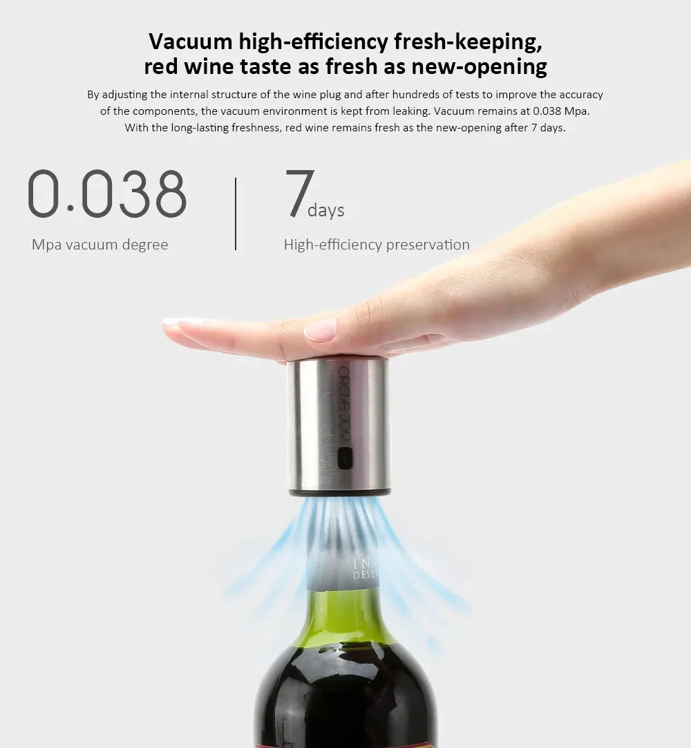 Xiaomi Circle Joy Wine Bottle Stopper Wine Accessories (4)