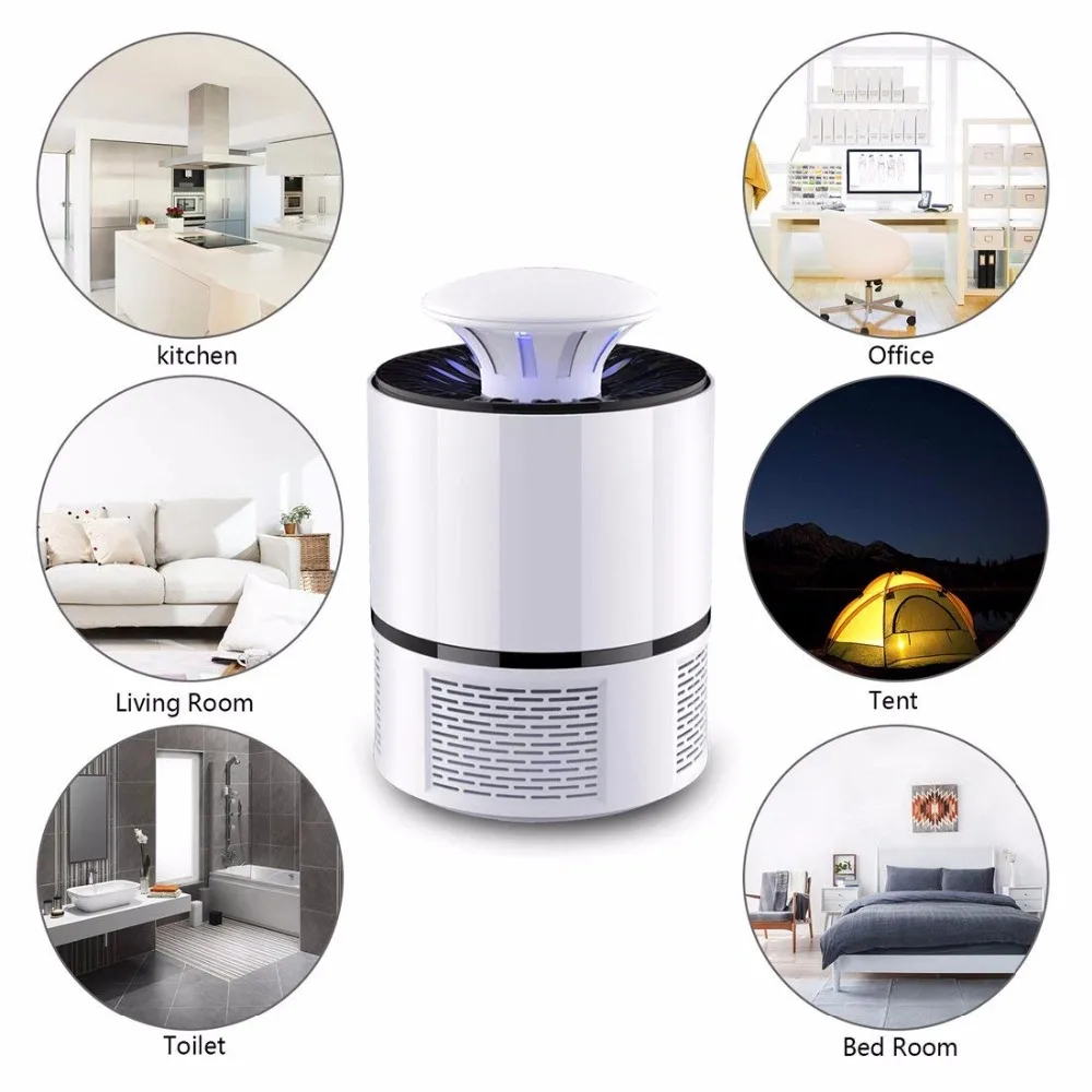 Electric Mosquito Killer Lamp Fly Trap Killer Insect Trap LED Night light Mosquito Zapper Pest Killing Lamp USB Powered Mosquitoes Fly Catcher Bug Killer for Indoor Outdoor Patio Yard (9)