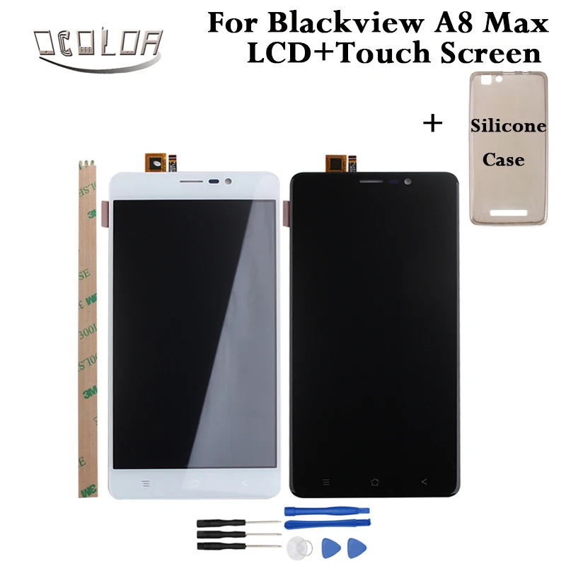 Ocolor для Blackview A8 Max ЖК-дисплей Дисплей + Сенсорный экран 5 дюйма Экран дигитайзер