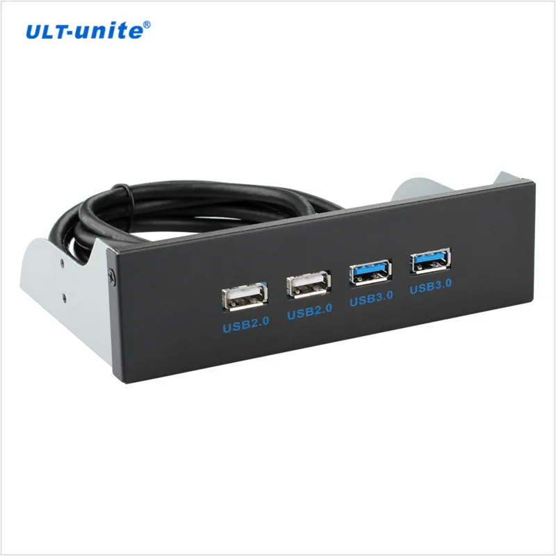 Boîtier d'ordinateur personnalisé avec panneau avant, 4 ports USB