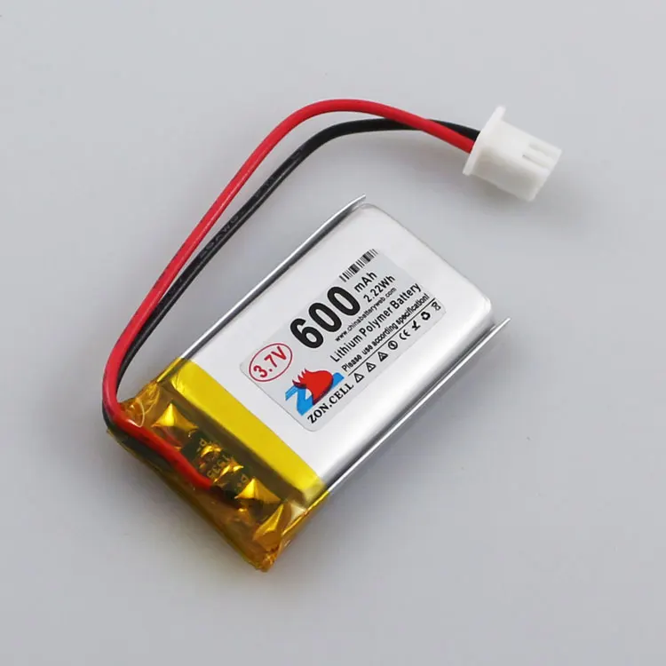 В 600mAh 602035 3,7 V литий-полимерный аккумулятор 652035 стерео динамики массажный инструмент для красоты перезаряжаемый литий-ионный аккумулятор