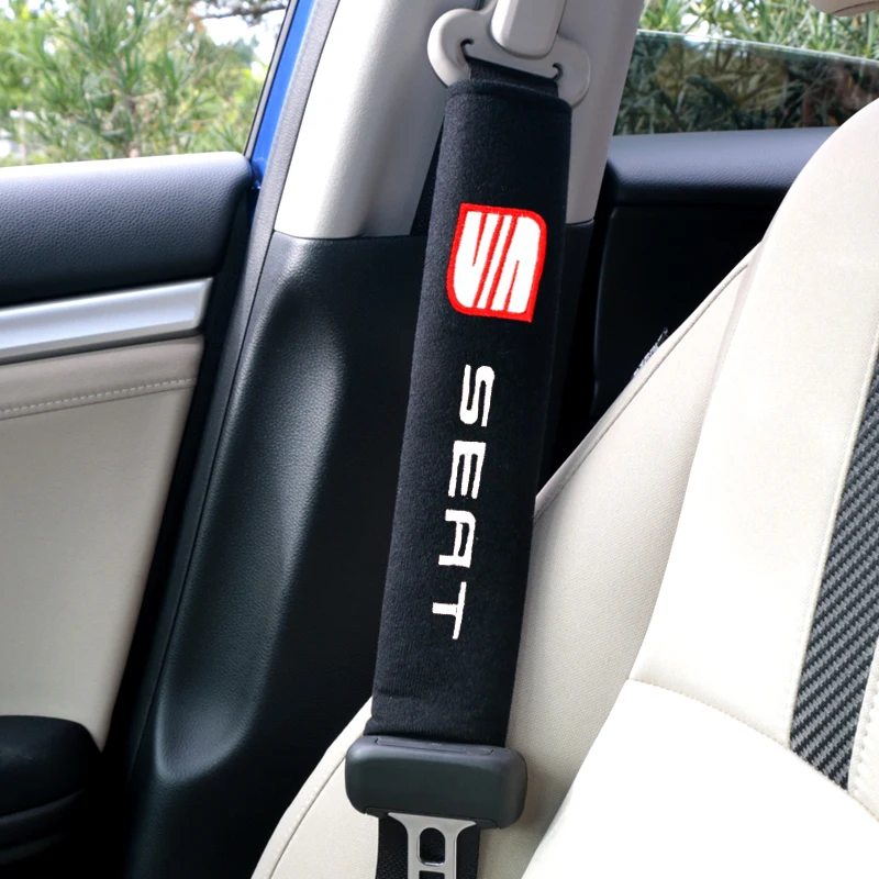 

33cm Car Styling Protect Shoulders Pads Case For Seat FR+ Leon Ibiza cupra Altea Belt Racing