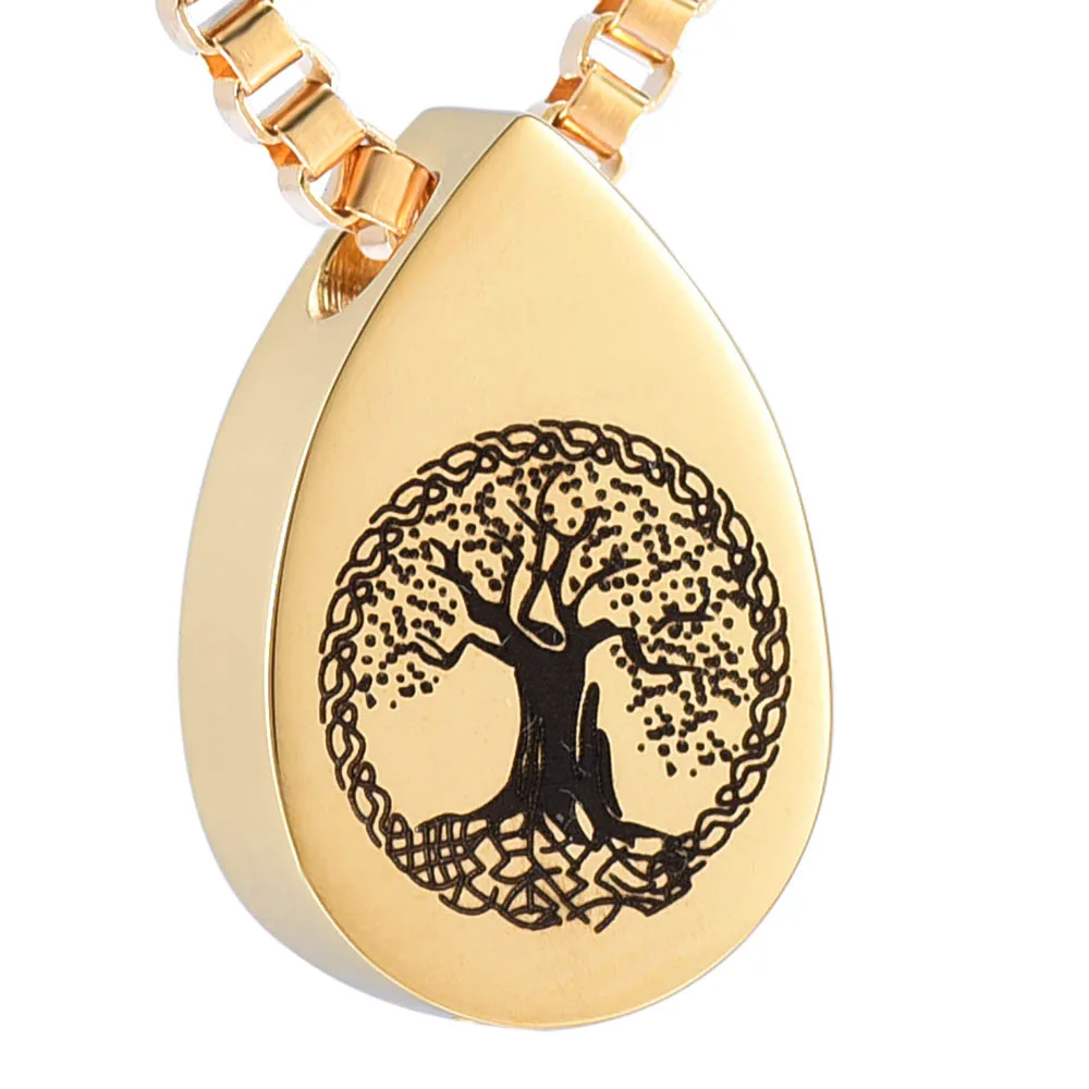Женское Ожерелье с кулоном украшение изображением дерева жизни золы кремации