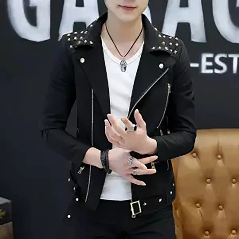

Newest British Motorcycle Leather Jacket Men Classic Design Multi-Zippers Biker Jackets Male Bomber Leather Jackets Coats