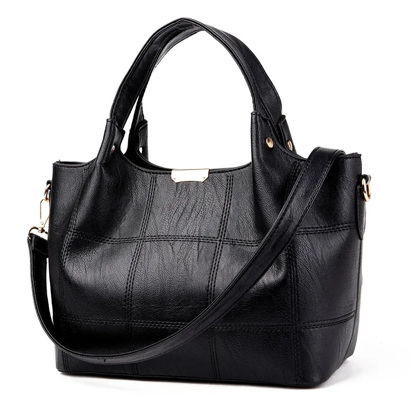 

2019 New Ladies Handbag Women's Leather Messenger Bag Famous Crossbody Brand Soft Pu Leather Shoulder Bag Handbag