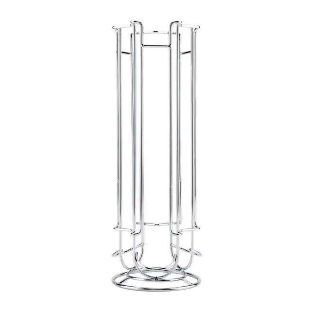 Best Price Chrome Plated Metal Coffee Capsule Holder Plating Stand Coffee 24 Pods Storage Rack Rotating Stand Display Shelf Best Price Chrome Plated Metal Coffee Capsule Holder Plating Stand Coffee 24 Pods Storage Rack Rotating Stand Display Shelf