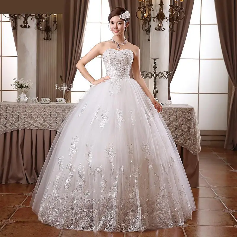 Свадебные платья новая мода принцесса стиль роскошная кружевная вышивка длина до пола алмаз винтажное свадебное платье