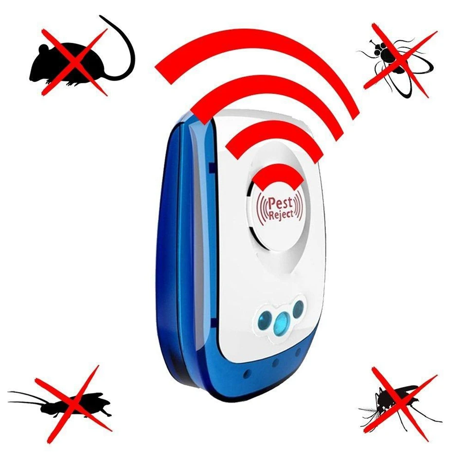 Electronic Indoor Ultrasonic Plug in LED Safe Anti Mosquito Pests