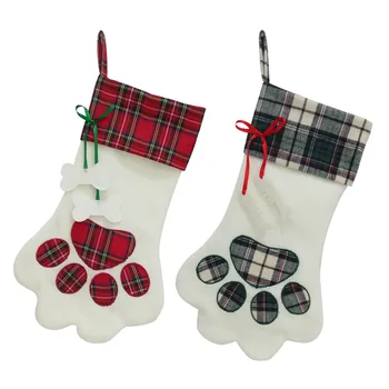 

1pc Christmas Stockings Fashion Xmas Tree Hanging Decoration New Year Party Ornaments Candy Bag Storage Party Gift Holders