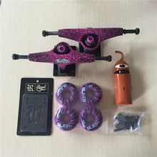 2016 Skateboard Parts Element Aluminum 5.25″ Skate Trucks And Toy Machine PU Skate Wheels Toy Machine ABEC-5 Bearings