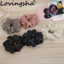 LOVINGSHA для волос аксессуары для волос для Для женщин Брендовые однотонные куртки для девочек резинки для волос леди Scrunchies женские хвостик волос Веревка-держатель NFD040 LOVINGSHA для волос аксессуары для волос для Для женщин Брендовые однотонные куртки для девочек резинки для волос леди Scrunchies женские хвостик волос Веревка-держатель NFD040