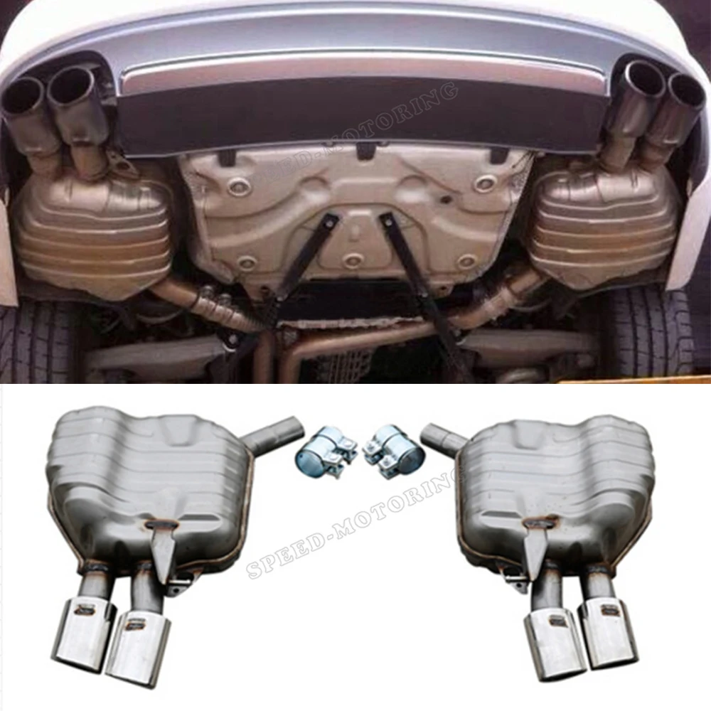 

Stainless steel exhaust Muffler pipe for A7 Standard 2014 2015 2016 Non Sline S7