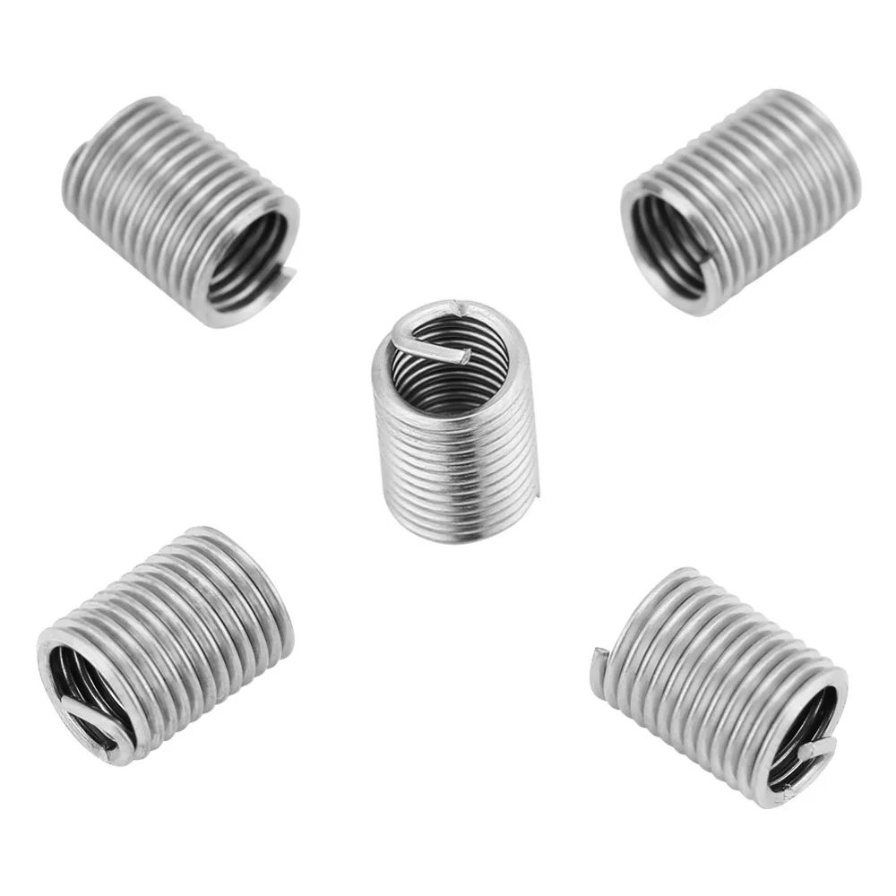 Stainless Steel Coiled Wire Helical Screw Thread Inserts M2 x 2D 50pcs Threaded Inserts 
