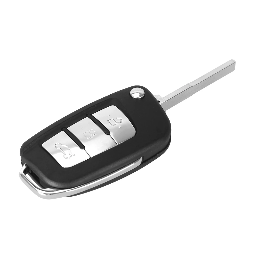 KEYYOU 3 Кнопка флип изменение режиссерский ключ-болванка машины основа дистанционного Брелок чехол для Ford Focus Fiesta C Max ка с HU101 лезвие