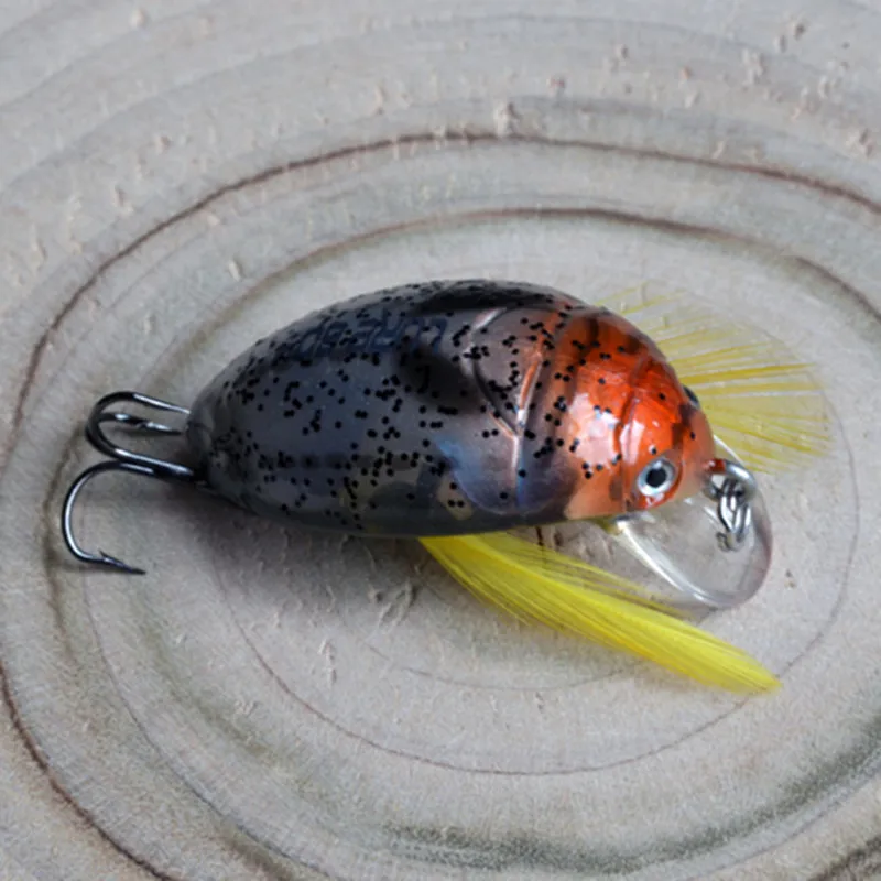 Russian Fishing Lure 3 D Beetle Crankbait Freshwater Pesca Isca