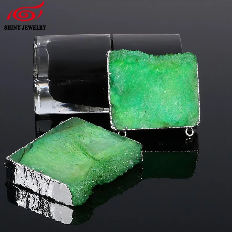 druzy slice pendant connector (4)