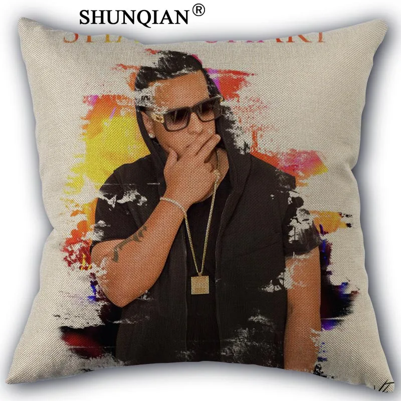

Daddy Yankee Pillowcase Custom Cotton Linen Square Decorative Pillow Cases Cover Zippered 45x45cm one side