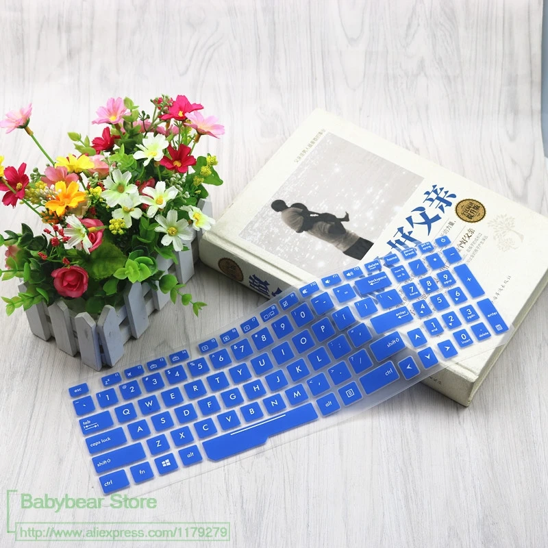 blue Силиконовый 15 15,6 дюймов ноутбука для Asus Rog Gl553Vm Gl553Ve Gl553V Zx53Vw Zx53Ve Zx53Vd защитная обложка для клавиатуры крышка - Цвет: blue