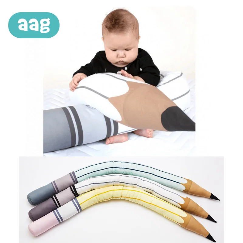 

AAG Nordic Newborn Baby Crib Bed Bumper Comfort Pillow Bed Baby Cot Protector Fashion Kid Room Decor Newborn Safety Cushion 40