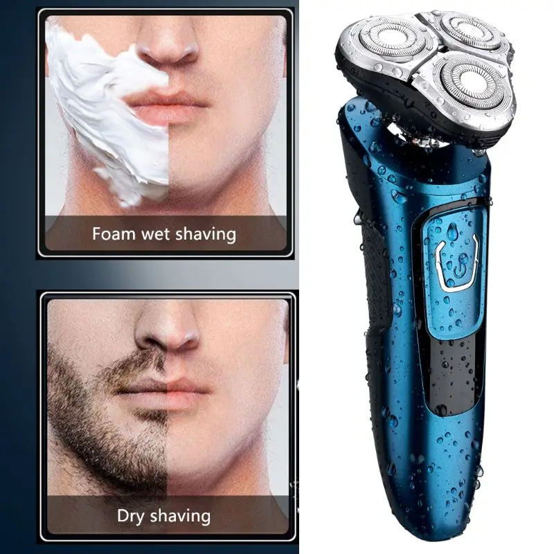

Men Intelligent Digital Display Electric Shaver Wet and Dry Electric Razor USB Rechargeable Beard Face Shaving Machine Home Tra