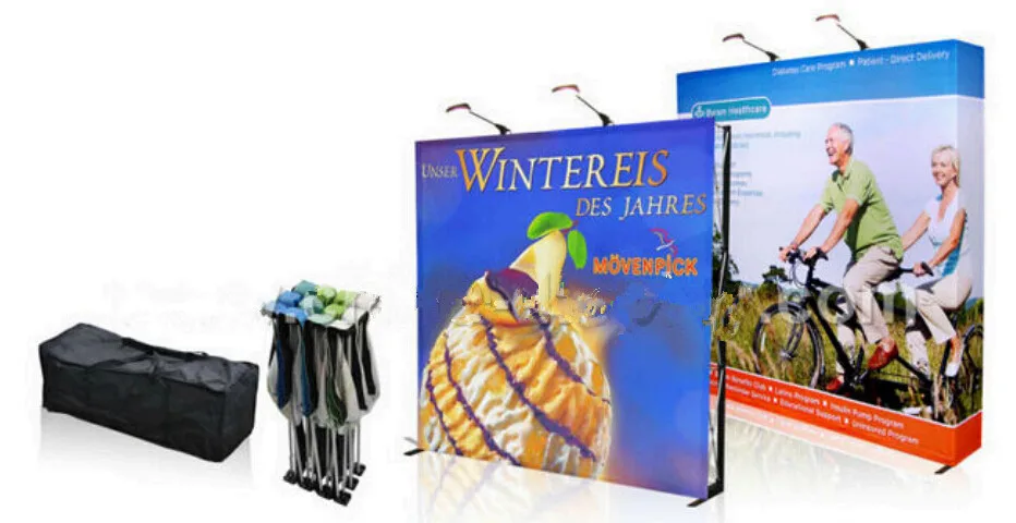 

Hot Sale Portable Banner Fabric Pop Up Display exhibition Stand / billboard for Trade Show / Advertisement