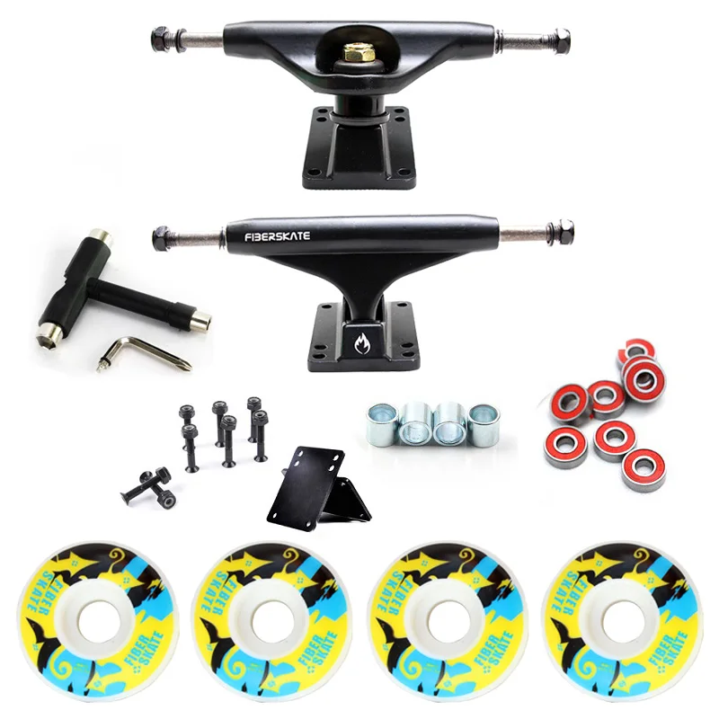 جديد 5in جهاز تحكم في لوح التزلج كومبو مجموعة 5230 مللي متر عجلات الألومنيوم المغنيسيوم سبائك المهنية جسر لوح تزلُّج قوس شحن مجاني