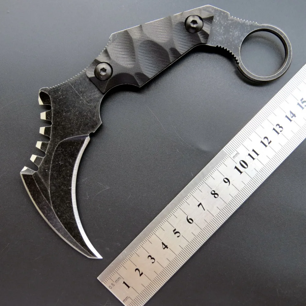 

Eafengrow C1698 Outdoor Survival Rescue Karambit CS GO Counter-strike Utility Knife Hunting Tactical Self-defense Pocket Knives