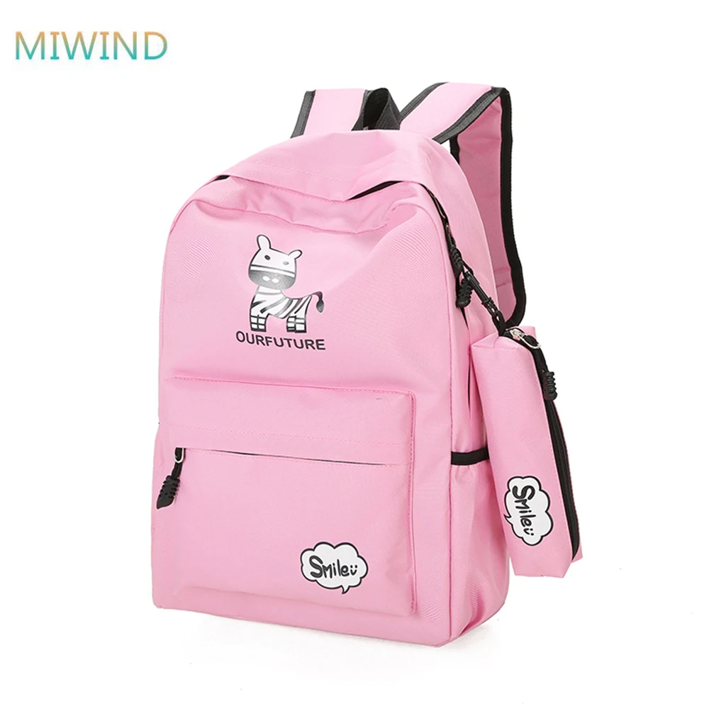 MIWIND Women Canvas Backpacks Large Capacity School Bags For Teenagers Girls Laptop Bookbags School Backpacks XM055 bookbags-for-girls