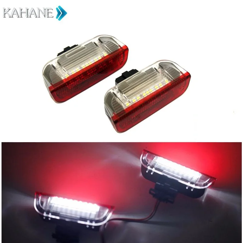 2PCS 18SMD LED Courtesy Lamp LEDs Side Door Light DC 12V White for VW Golf 5 6 7 Jetta MK5 MK6 MK7 CC Tiguan Passat B6 B7 источник света для авто eco fri led 2 x canbus t10 w5w samsung 5630 smd vw golf 5 6 jetta 3c passat cc b7 tiguan bmw benz audi