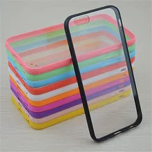 Hot Sale Candy colors Bumper Acrylic back cover font b phone b font case for iphone