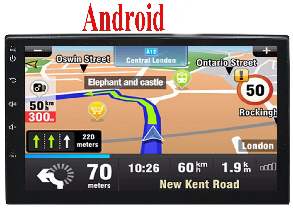 

Android 8.1 Car 7 Inch 2 DIN Universal Car DVD player GPS Stereo Audio Head unit Support DVR OBD