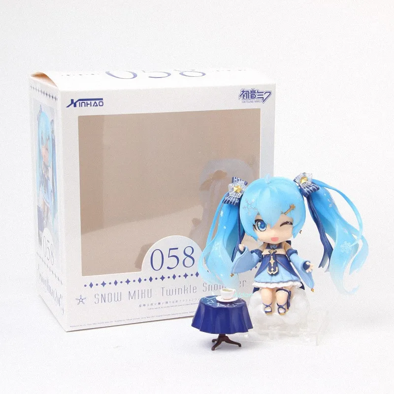 

4" Miku Q-Version Hatsune Miku 4 Style 057# 058# 059# 060# PVC Action Figure Collectible Model Toy BOX 10 CM B29