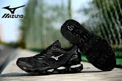 Mizuno Wave PROPHECY 5 Professional Мужская обувь беговые кроссовки, воздух амортизацию спортивные кроссовки Тяжелая атлетика обувь черный Лидер продаж