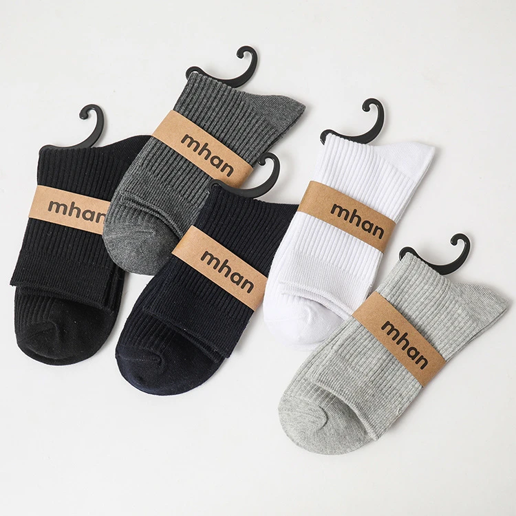 GUCCI 7155 WGLZ double pin vertical socks men's socks 100 set of pure color socks manufacturers spot direct sales|Socks| -
