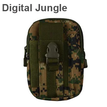 Универсальная уличная тактическая кобура военный хип поясной ремень сумки чехол для телефона для iPhone 6 6 S Plus SE 5S для samsung S5 S6 S7 Edge - Цвет: Digital Jungle