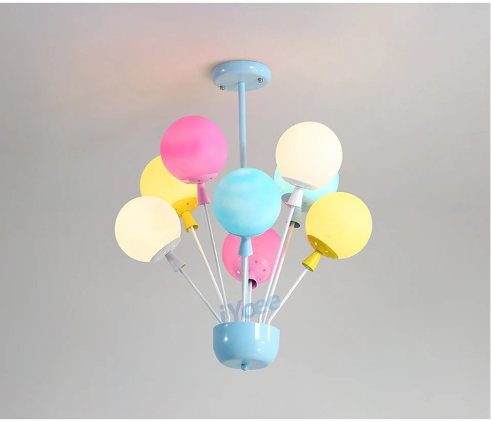 Скандинавская красочная подвеска в виде шара, потолочный светильник s, Детская индивидуальность, подвесные лампы, декоративный светильник для детской комнаты