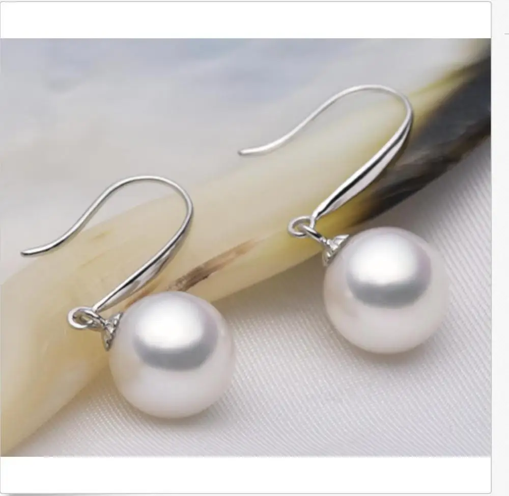 

gorgeous10-11MM SOUTH SEA WHITE PEARL EARRING925S