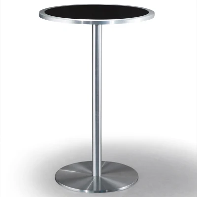 New Simple modern tempered glass creative restaurant high bar table balcony home fashion round table negotiating table