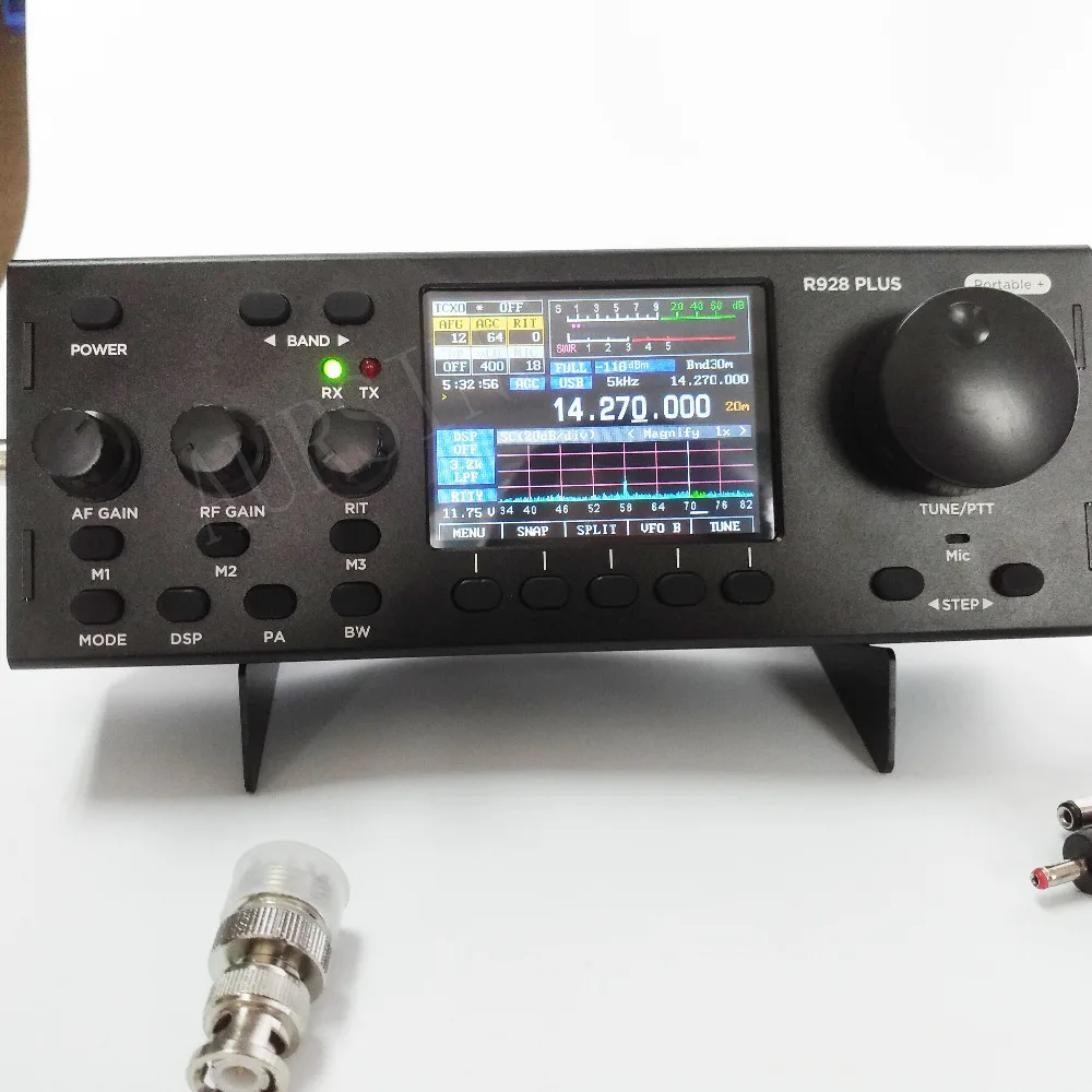 Новейший R928 Plus Muiti режим TFT QRP HF SDR трансивер с встроенным аккумулятором 2020|Детали и