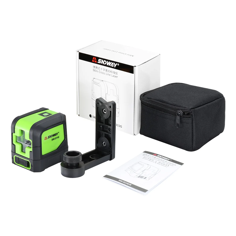 Sndway 8 lines laser level 360 Horizontal And Vertical Cross Powerful Red Laser Beam Line leveler 2D Laser Level Self-Leveling