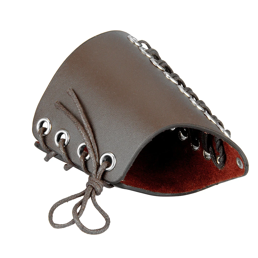 PU Leather Laces Wristband Unisex Protective Arm Guard Sports Punk Clothing Fashion Bangle Arm Warmers Leather Bracelet