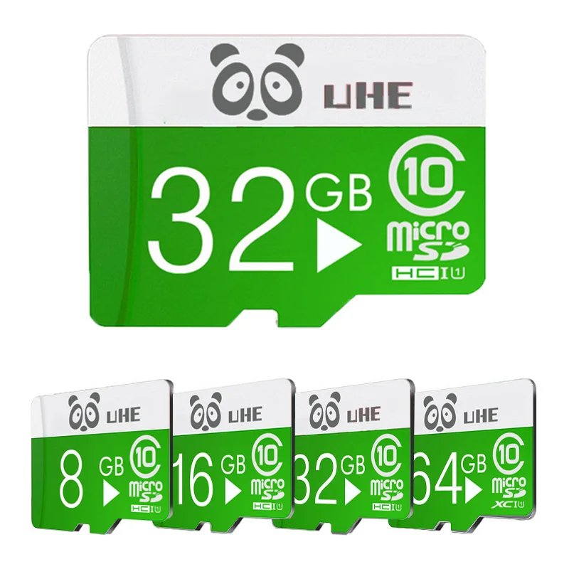 Зеленая карта памяти 2019 64 ГБ Micro SD 32 Tf 16 8 4 Гб microsd с адаптером для смартфона