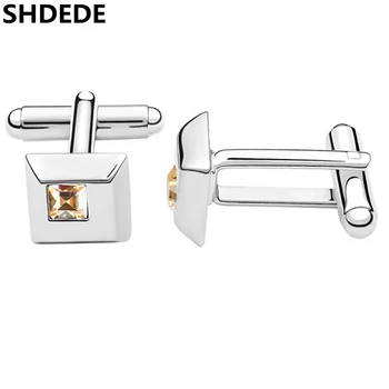 

SHDEDE Fashion Jewelry Shirt Cufflink For Mens High Quality Crystal from Swarovski Accessories *-1132