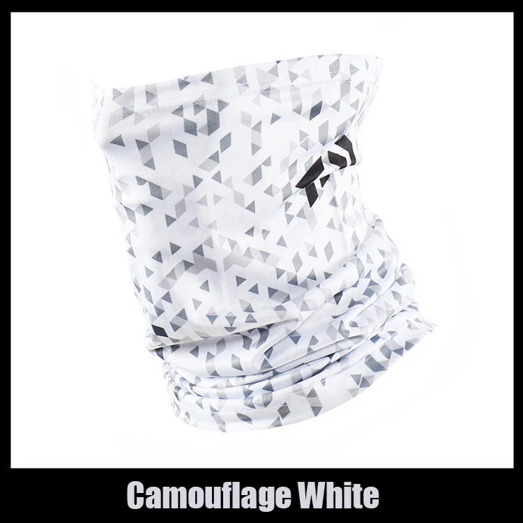 1PC DAIWA Summer Spring Cycling Face Mask Windproof Multifunctional Square Scarves Outdoor Bicycle Headwear Magic Fishing Scarf - Цвет: Белый