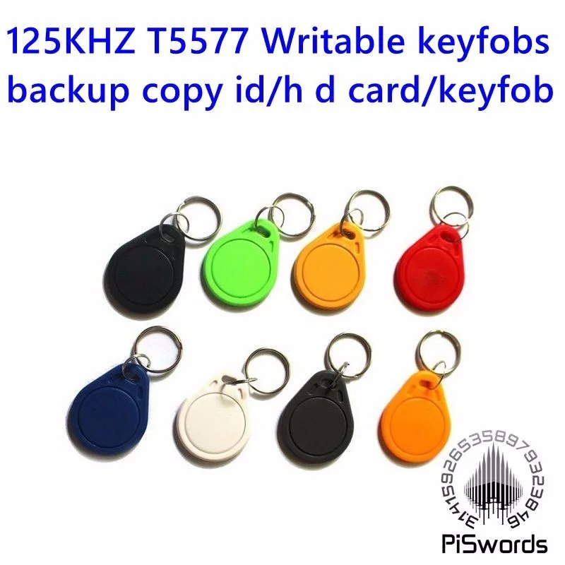 

125Khz T5577 RFID IC Key Tags Keyfobs read and rewrite changeable writable Access Control System