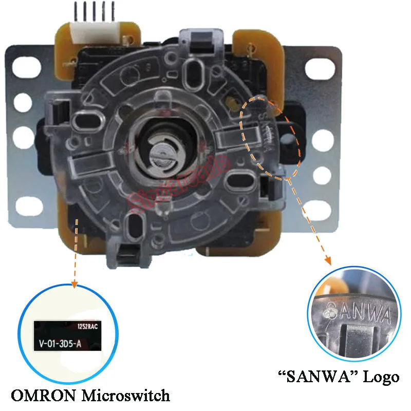 Абсолютно JLF-TP-8YT Sanwa Джойстик для аркадной игры Jamma 12 цветов