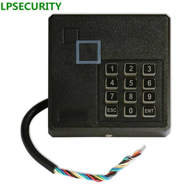 

LPSECURITY waterproof Proximity Rfid 13.56MHZ password Card Gate Door lock Access Control Keypad Reader Wiegand 26 Bit