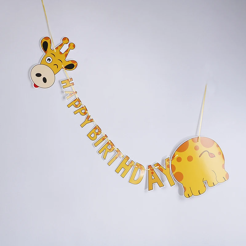 

giraffe pig cow Party Banners Baby Shower Birthday Party Decoration Pennant Kids Event Party Supplies Birthday Party Decoration